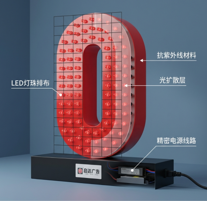 啟達廣告幕墻發(fā)光字logo招牌5年超長質(zhì)保,全國上門安裝!您的品牌,值得更卓越的呈現(xiàn).